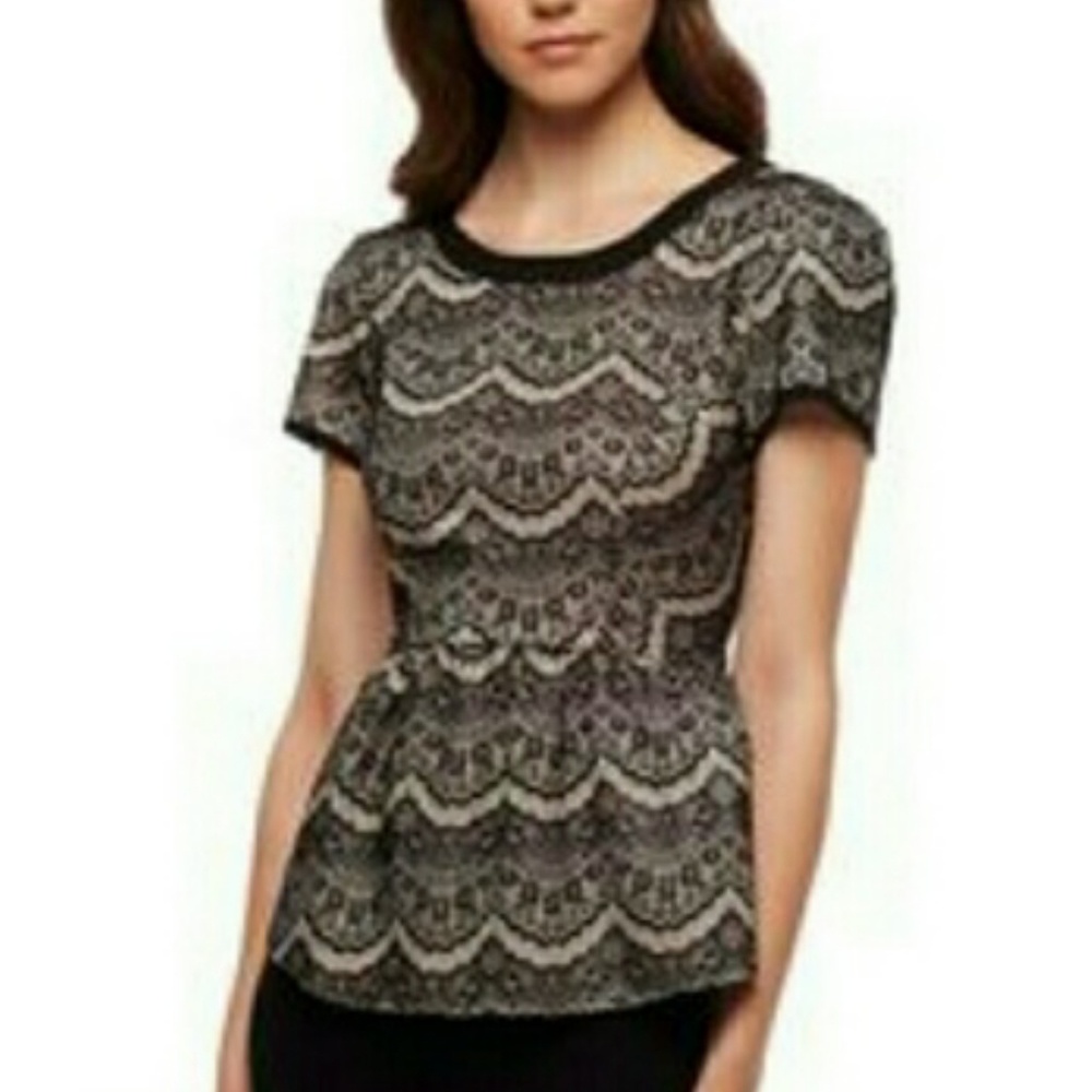  Anthropologie Under Skies Peplum Top